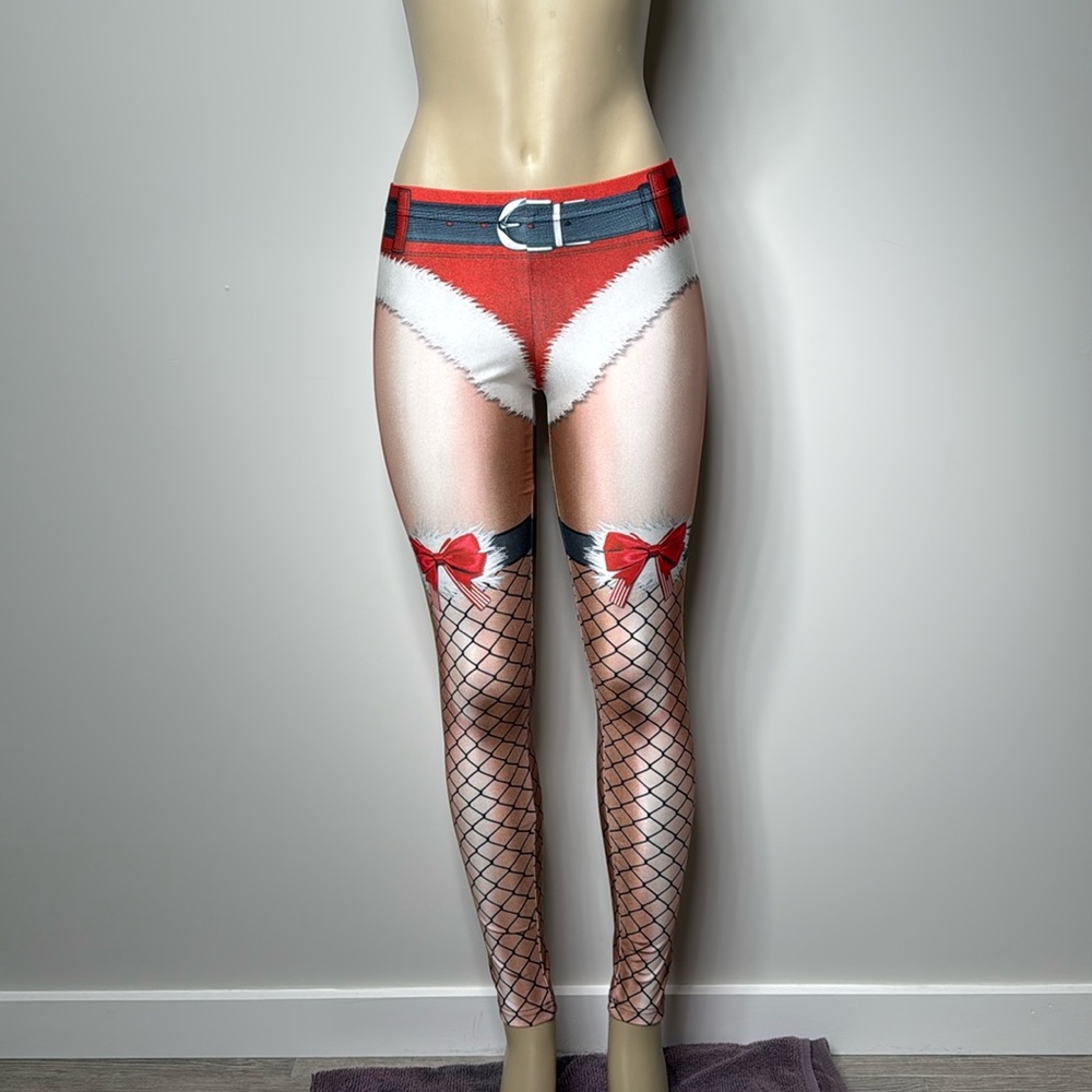 Funny sexy Christmas yoga pants never worn